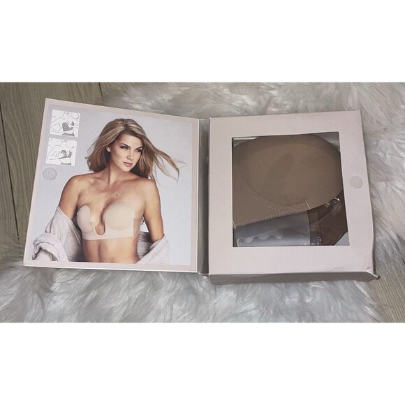 Fashion Forms U Plunge Backless Strapless Bra 16536 Womens A Nude New - Picture 4 of 6